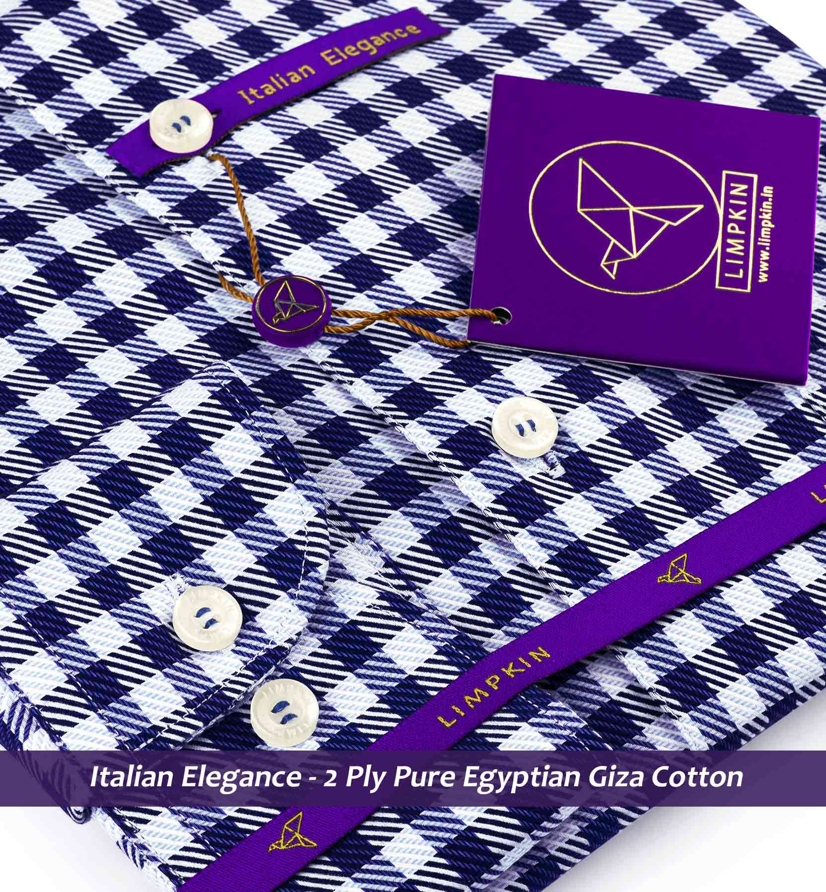 Chicago- Navy & Sky Blue Check