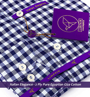 Chicago- Navy & Sky Blue Check