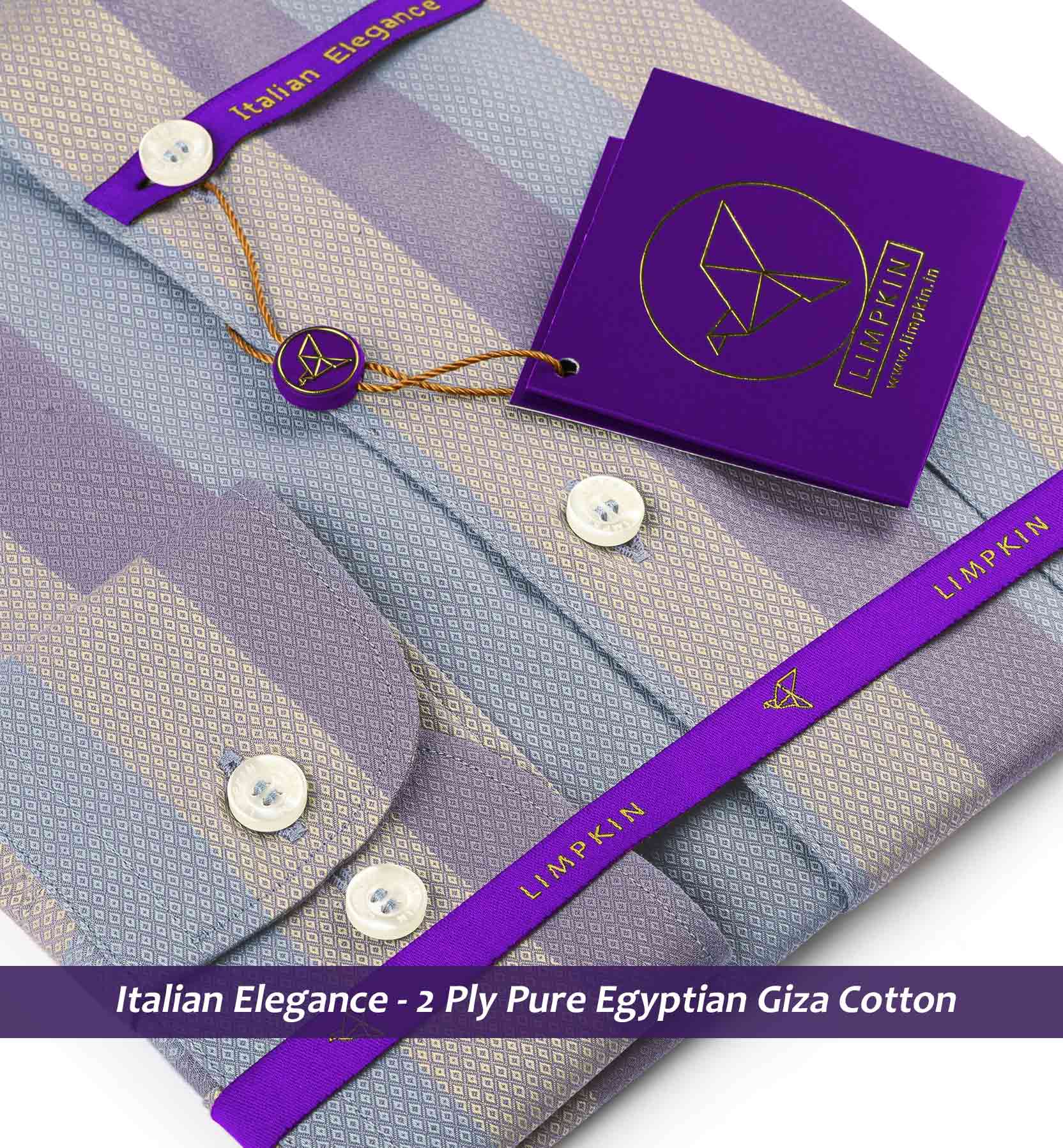 Oklahoma- Golden Beige & Marine Teal Stripe