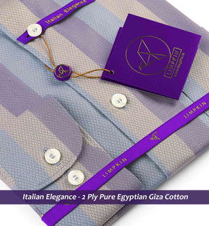 Oklahoma- Golden Beige & Marine Teal Stripe