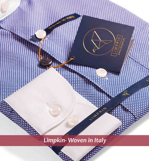 Newburgh- Navy Micro Structure- White Collar