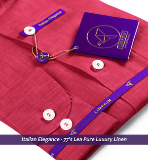 Rochester- Crimson Red Solid Linen