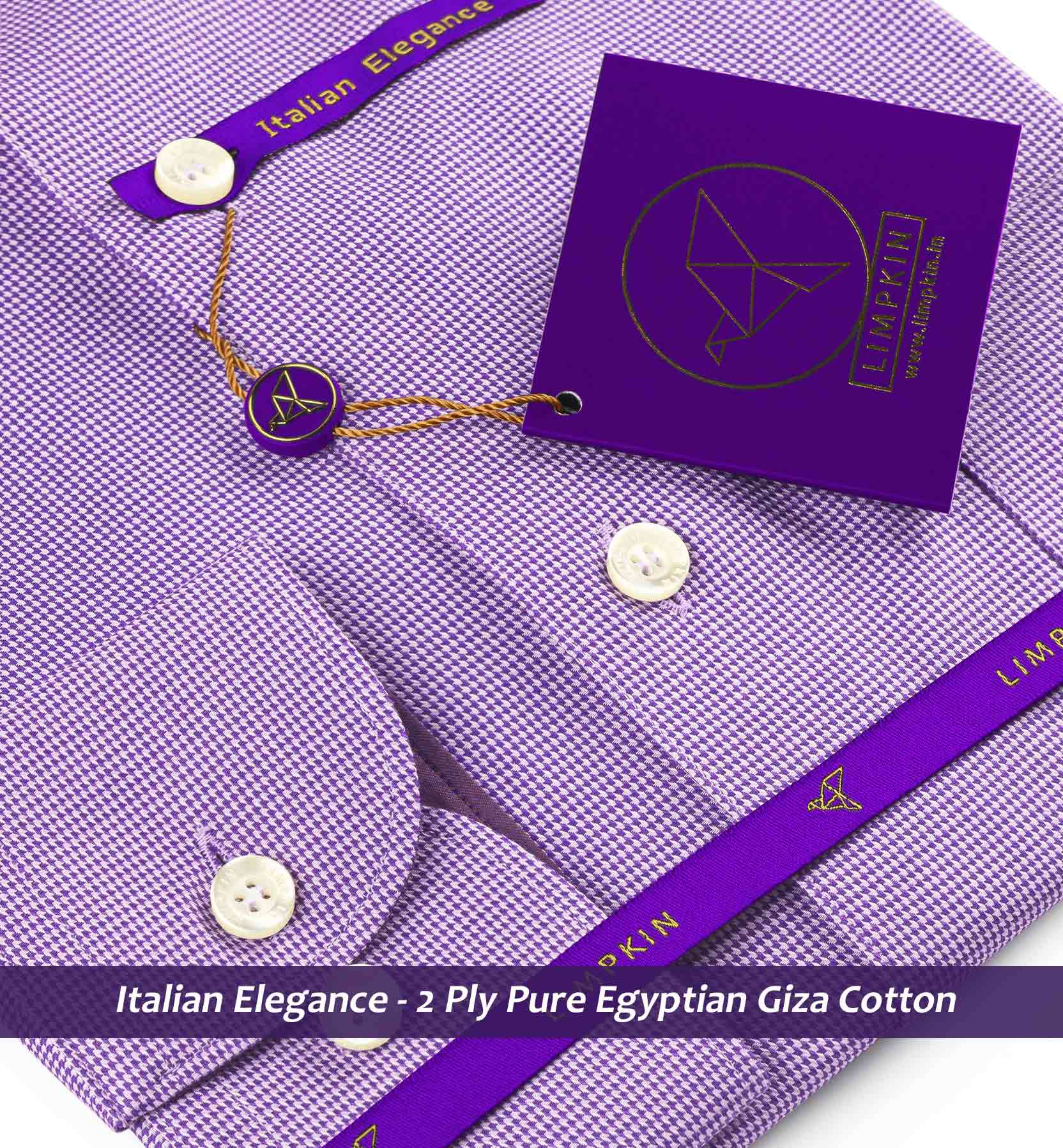 Lexington- Deep Purple Structure- Trim Fabric Detail