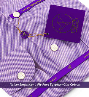 Lexington- Deep Purple Structure- Trim Fabric Detail