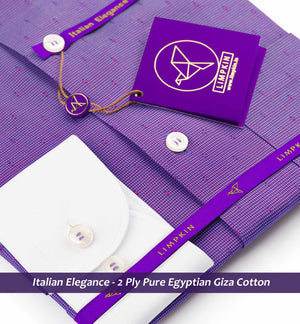 Prague- Amethyst & Burgundy Structure- White Collar