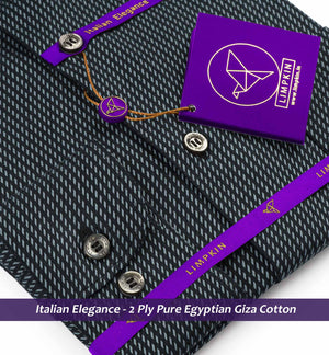 Regina- Flint Grey & Black Stripe