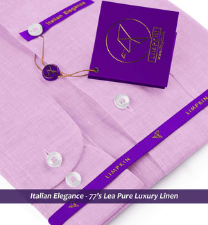 Tuscany- Blush Pink Solid Linen- 77's Lea Pure Luxury Linen