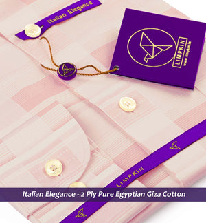 Saratov- Ivory & Lemonade Pink Check
