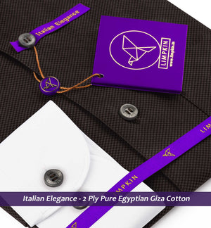 Muraco- Mocha Brown Structure- White Collar