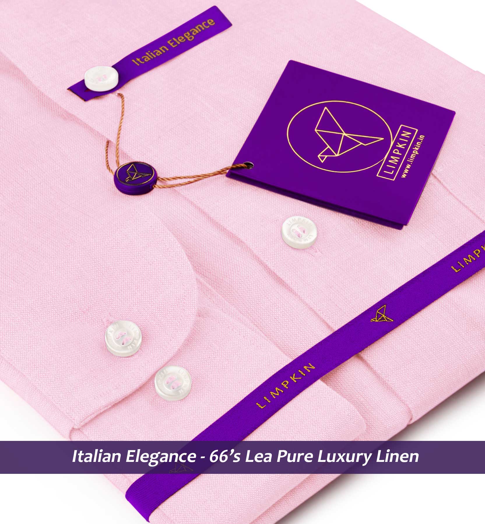 Cortland- Lemonade Pink Linen- Button Down