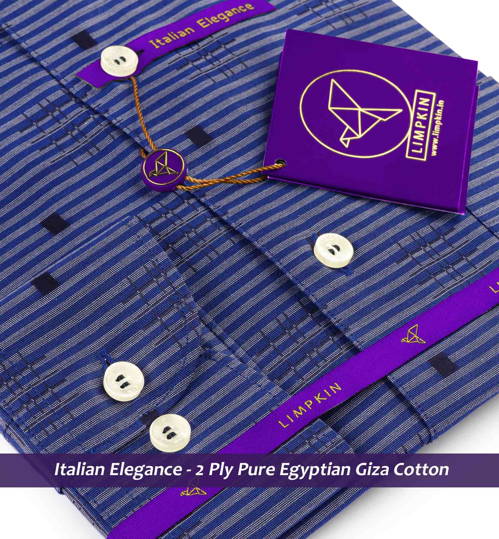 Surrey- Royal Blue Horizontal Stripe