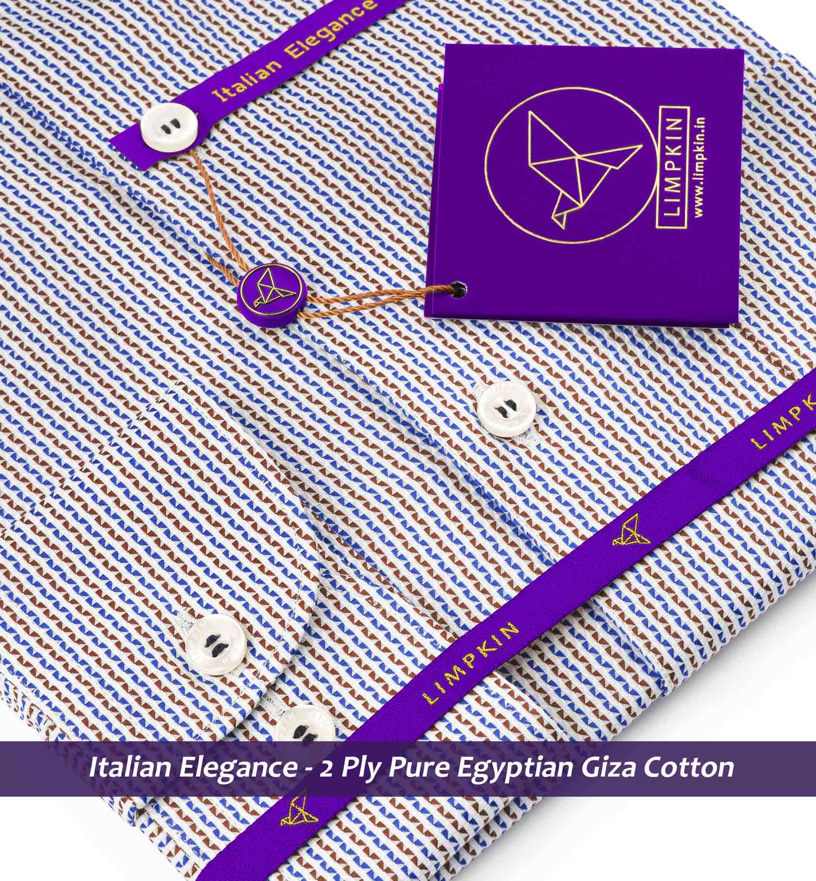 Bolivia- Royal Blue & Burgundy Stripe