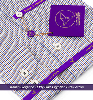 Bolivia- Royal Blue & Burgundy Stripe