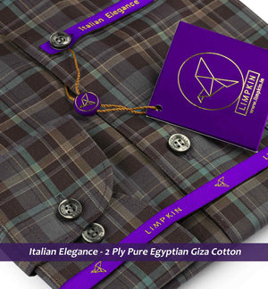 Cortland- Teal & Brown Check