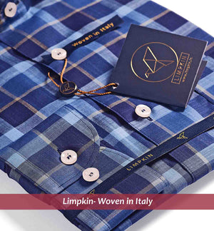Nottingham- Navy & Beige Check