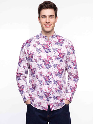Ibiza- Navy & Burgundy Magical Print