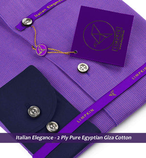 Sebastian- Purple Structure- Navy Collar