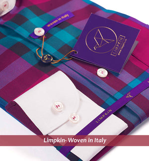 Dallas - Burgundy & Teal Check