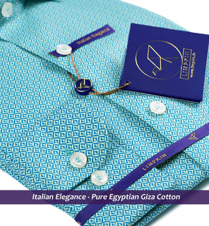 Lorain- Turquoise & Blue Magical Print