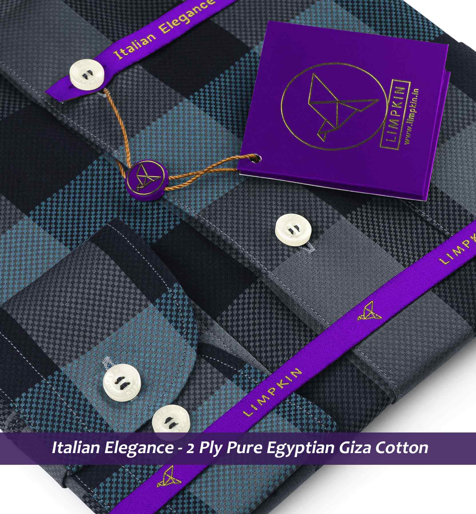 Cologne- Anchor Grey & Teal Check