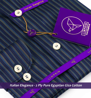 Sebastian- Navy & Beige Stripe