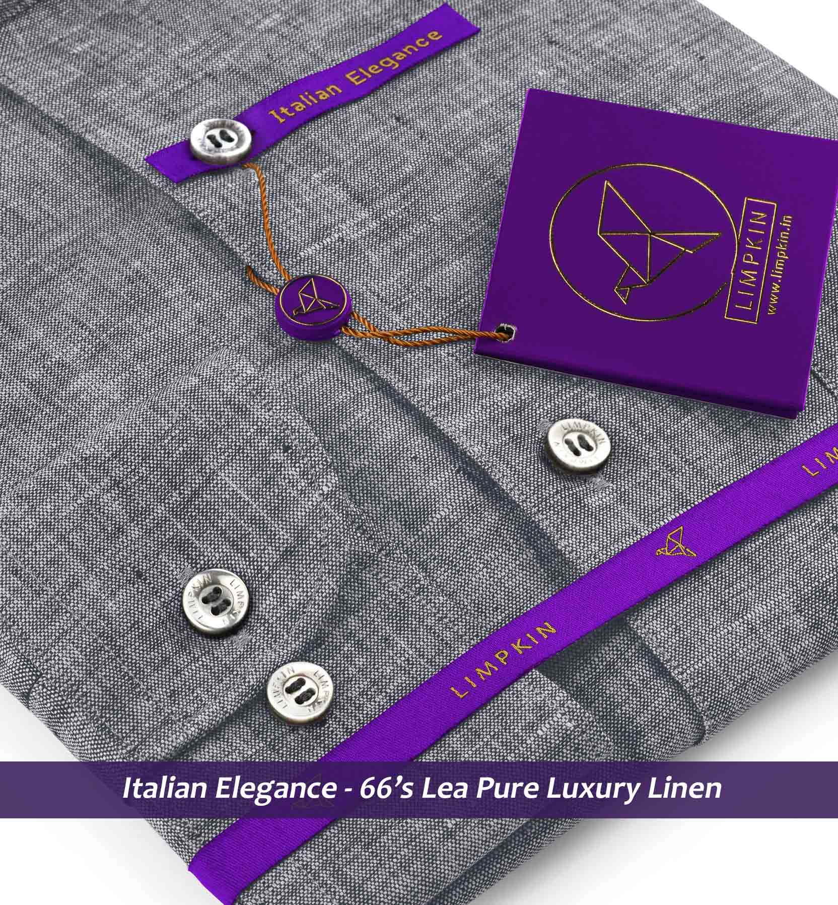 Arosa- Anchor Grey Solid Linen