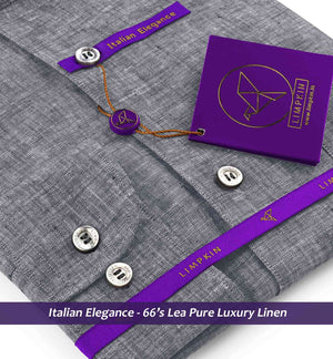 Arosa- Anchor Grey Solid Linen