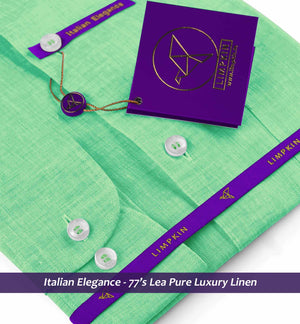 Seville- Fern Green Solid Linen