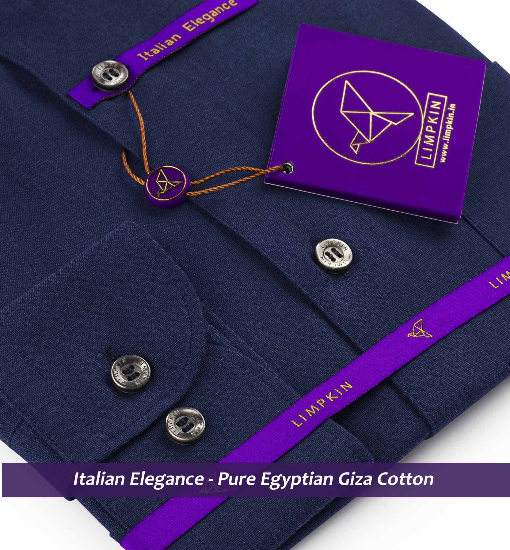 Salvador- Navy Blue Solid- Button Down