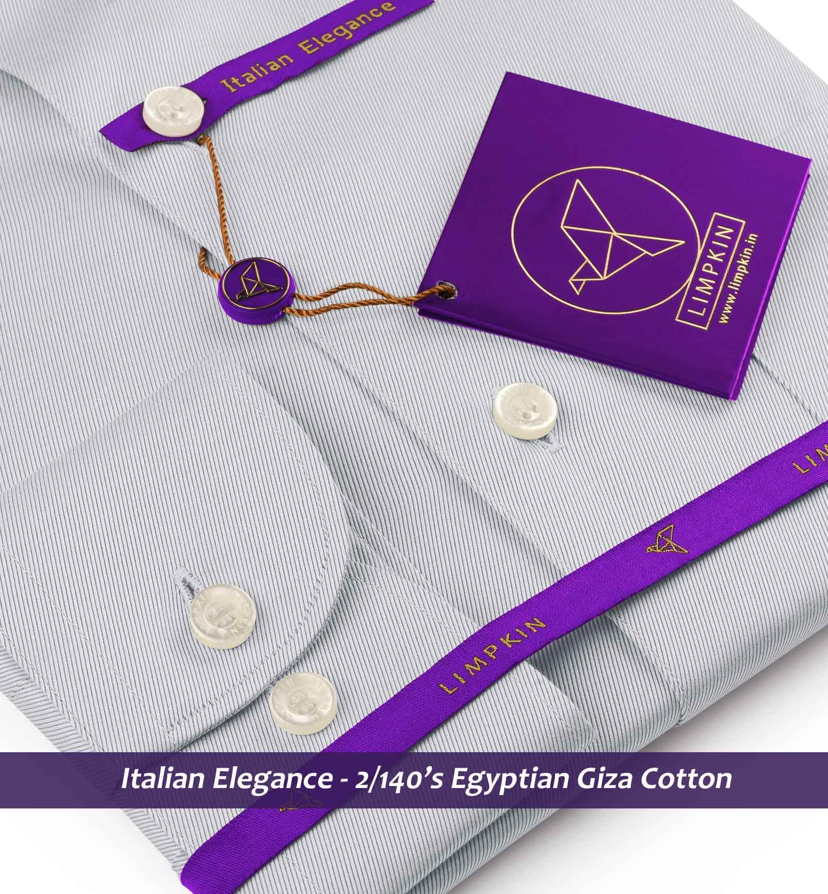 Berkeley- The Best Formal Grey- 2/140 Egyptian Giza Cotton