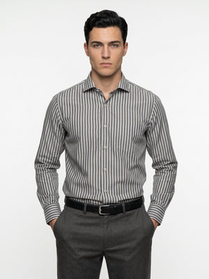 Cyprus- Olive & White Stripe