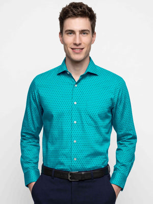 Florence- Turquoise & Navy Magical Print