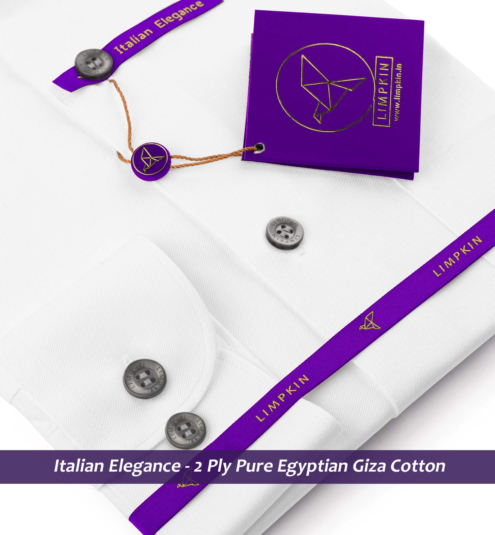 Segovia- Pristine Pure White with Contrast Details- Button Down