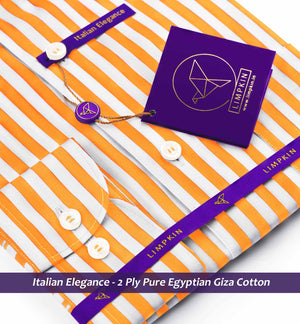 Cyprus- Amber Yellow & Ivory Stripe