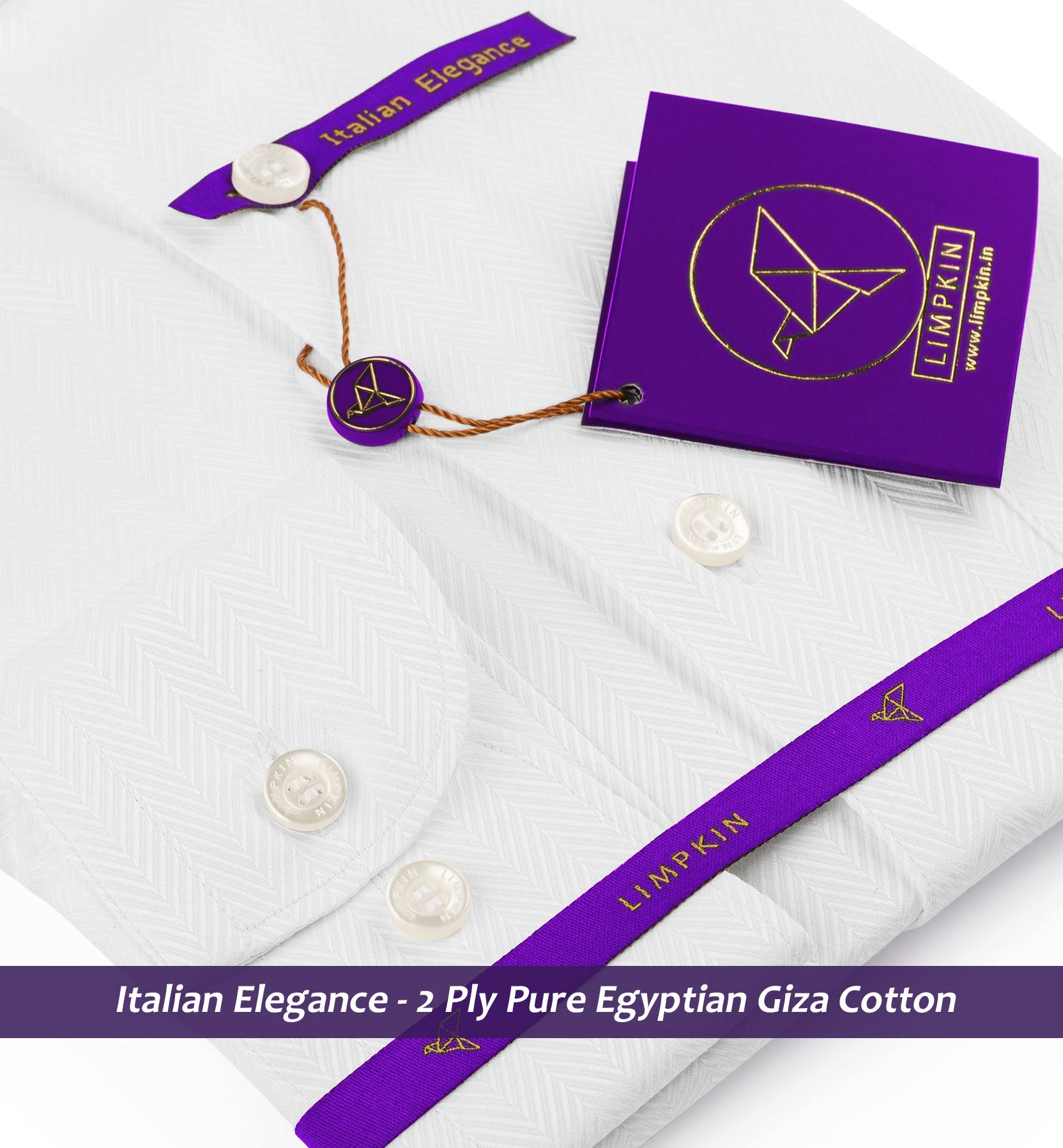 Napoli- The Best Formal White Herringbone