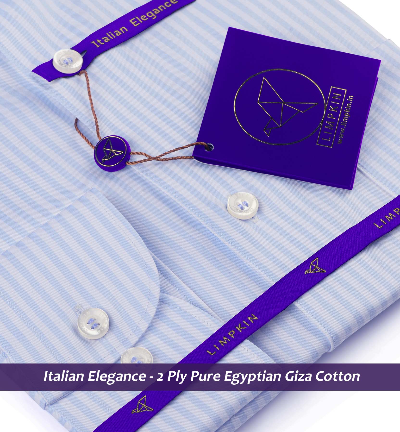 Philadelphia- Azure Blue & White Stripe