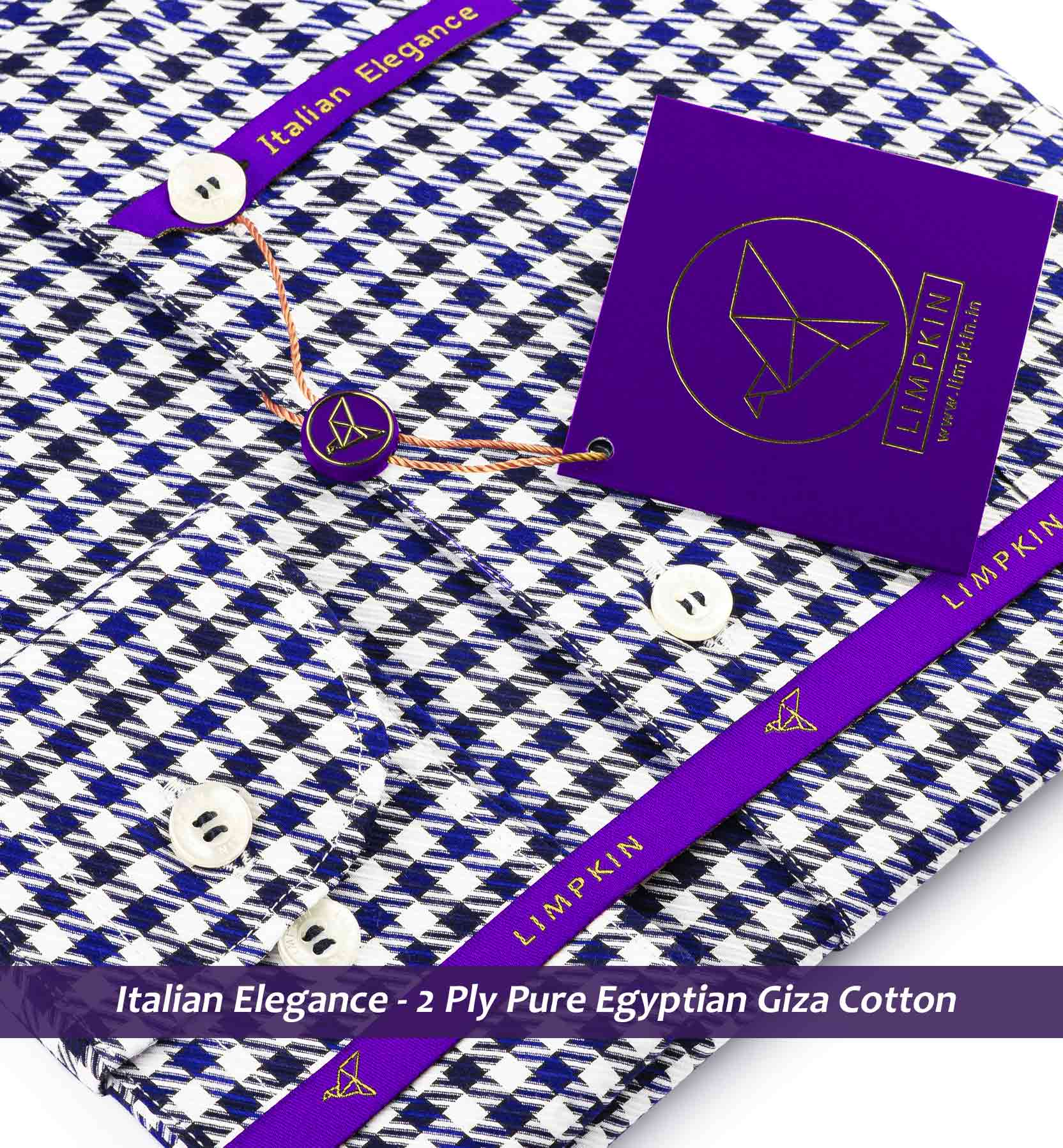 Cairoli- Navy & White Magical Check