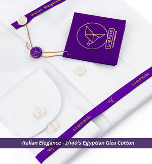 Manhattan- The Best Formal White- 2/140 Egyptian Giza Cotton