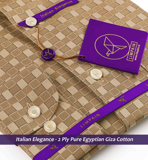 Albania- Beige & Brown Magical Check