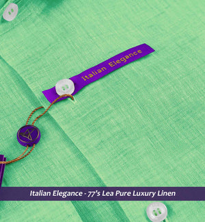 Seville- Fern Green Solid Linen