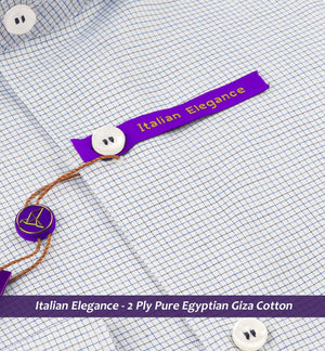 Petersburg- Navy & White Pin Check
