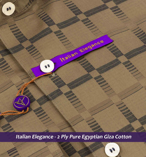 Perth- Beige & Navy Check