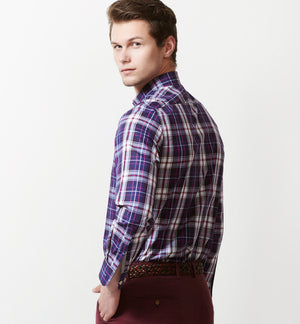 Swinton- Navy & White Magical Check