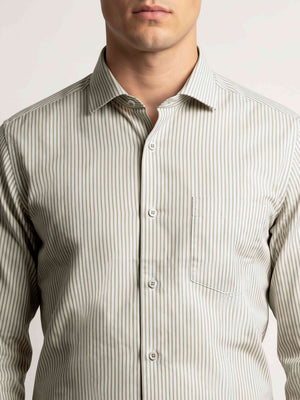 Preston- Ivory & Beige Magical Stripe