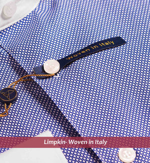 Newburgh- Navy Micro Structure- White Collar