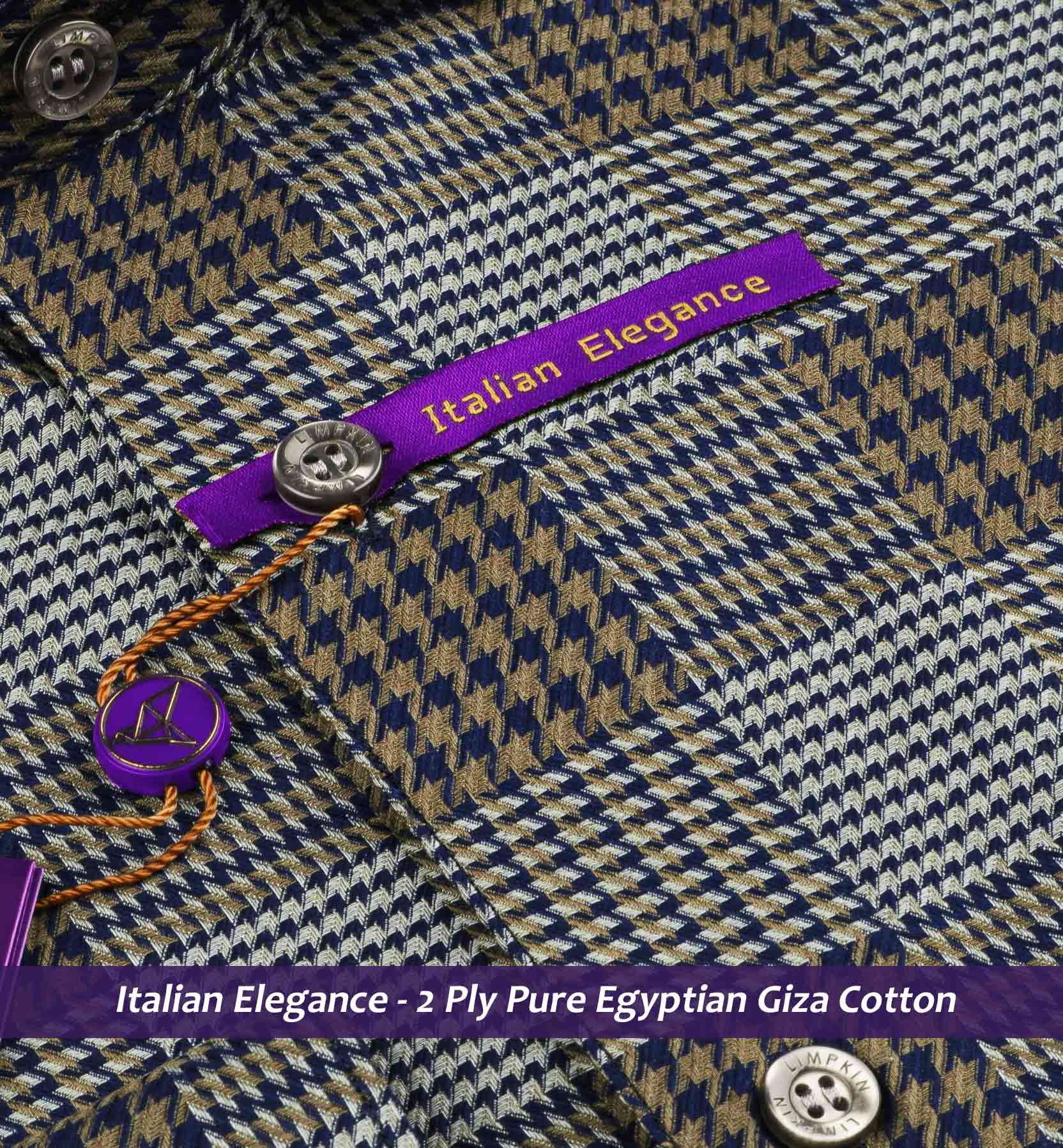 Newport- Navy & Flint Grey Check