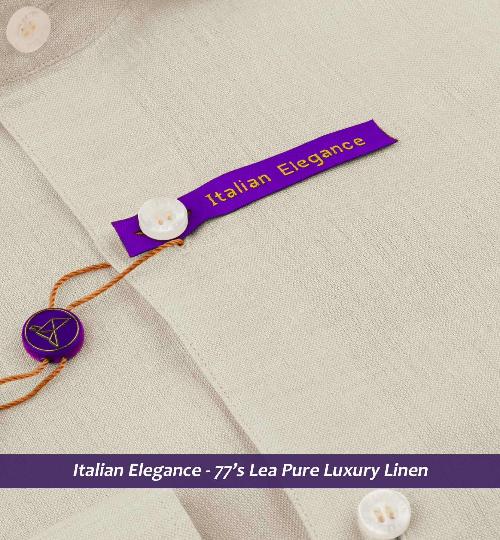 Artimide- Royal Beige Solid Linen- 77's Lea Pure Luxury Linen