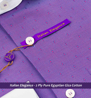 Prague- Amethyst & Burgundy Structure- White Collar