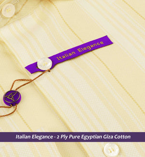 Postiano- Daffodil Yellow & White Stripe