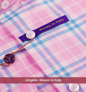 Rochester- Daffodil Pink & Blue Check